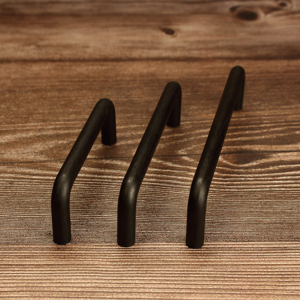Round Threaded Cabinet Pull - Blackened - Individual