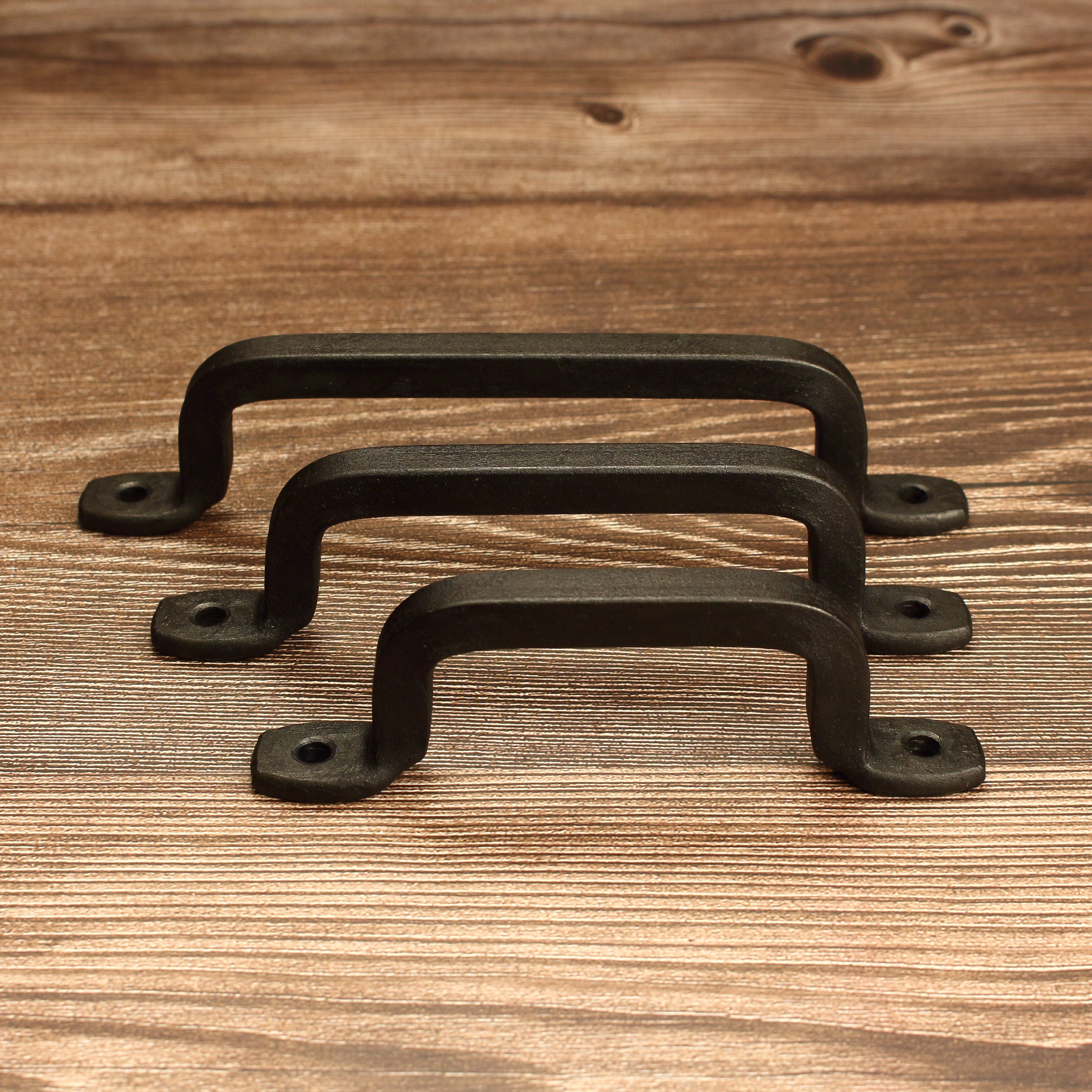 Square Foot Cabinet Pull - Blackened - Individual