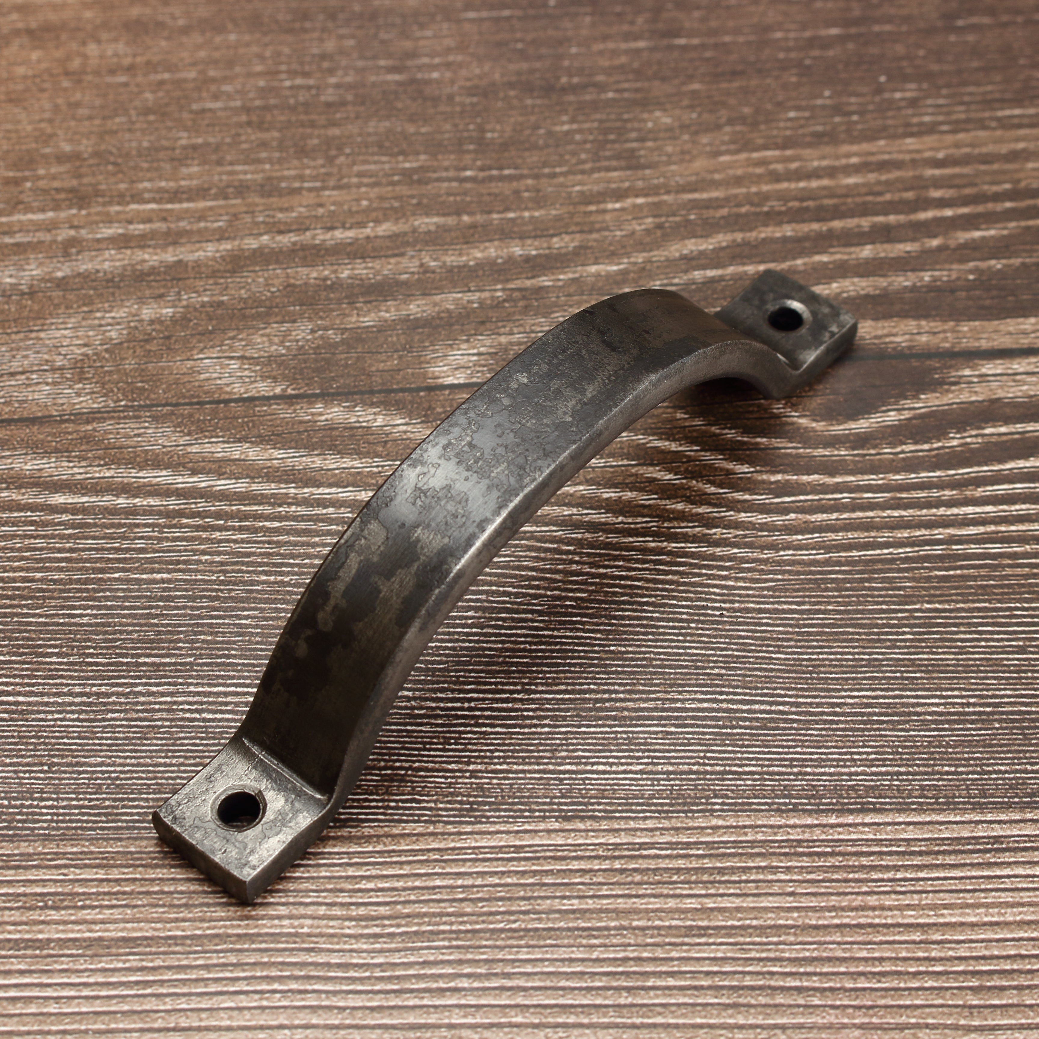 Curved Barn Door Style Cabinet Pull - 3/4" Wide - Brushed - Individual