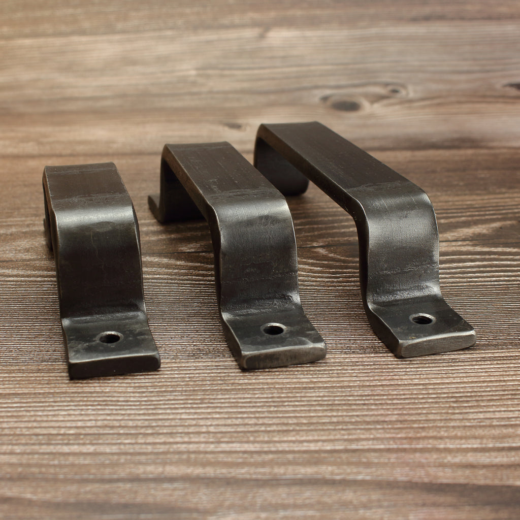 Barn Door Style Cabinet Pull - 1" Wide - Brushed - Individual