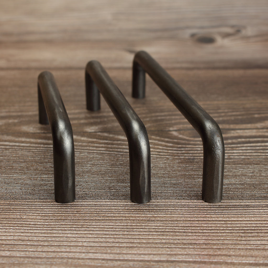 Round Threaded Cabinet Pull - Brushed - Individual