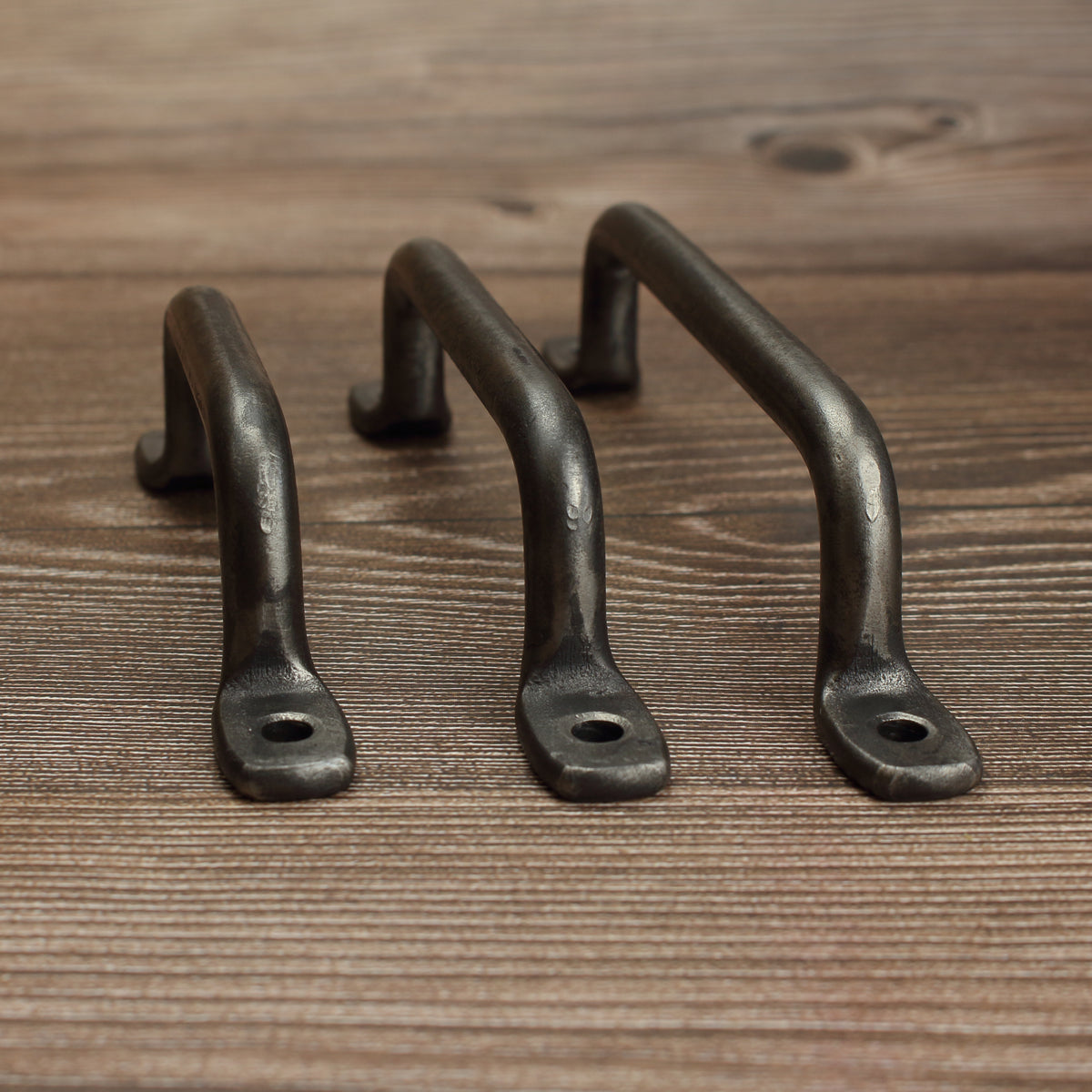 Round Foot Cabinet Pull - Brushed - Individual