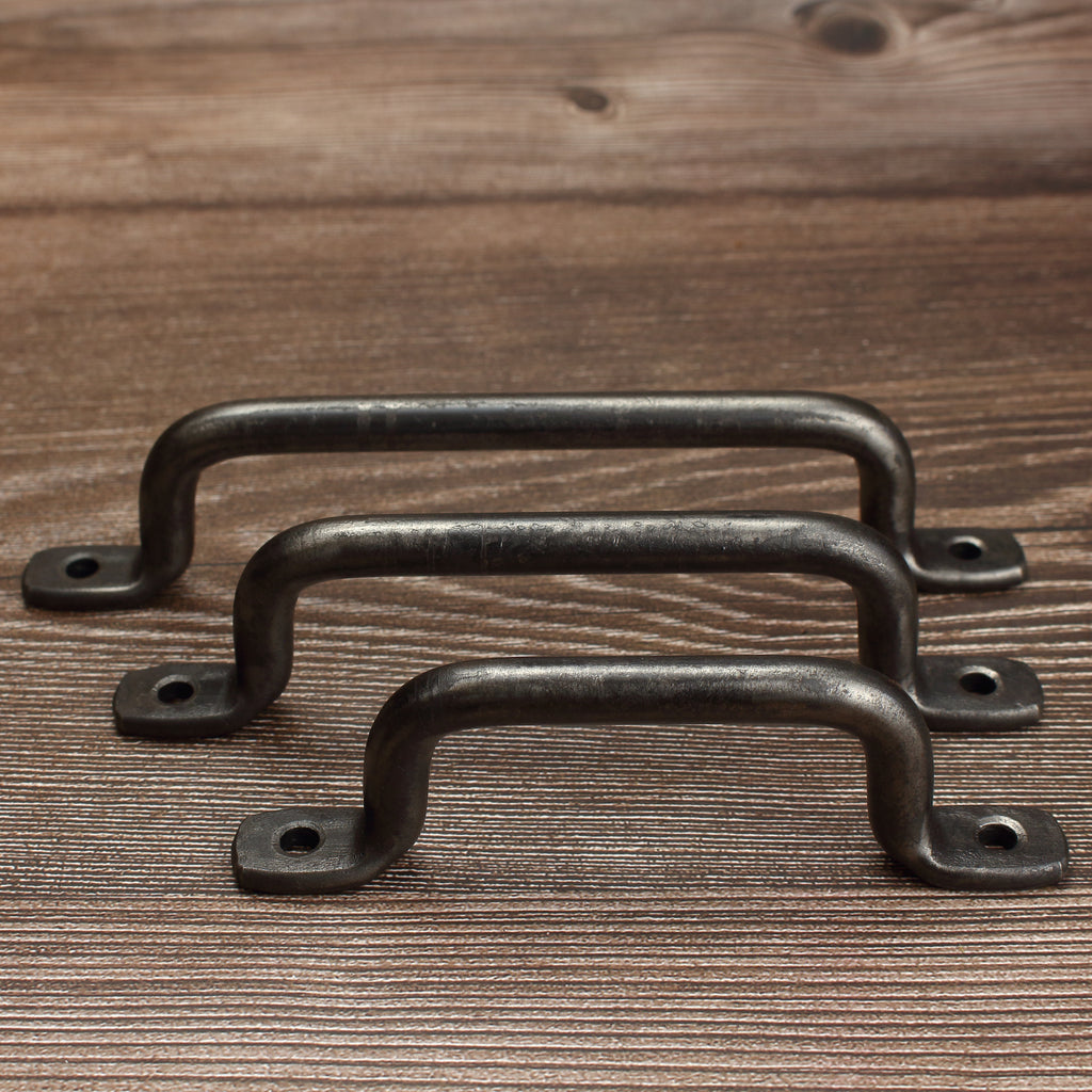 Round Foot Cabinet Pull - Brushed - Individual