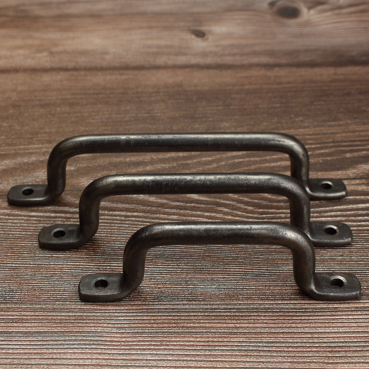 Round Foot Cabinet Pull - Brushed - Individual