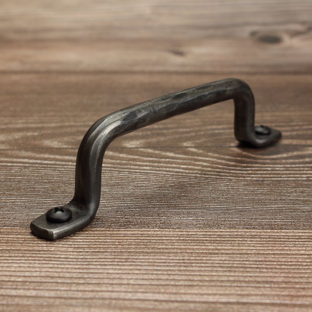 Hammered Round Foot Cabinet Pull - Brushed - Individual
