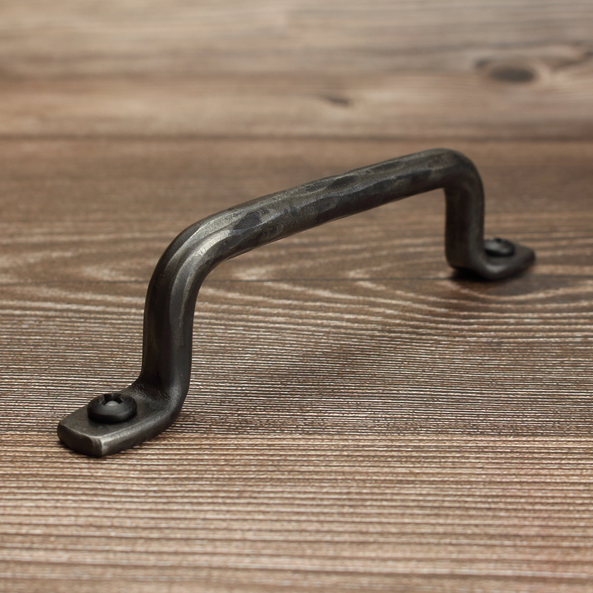Hammered Round Foot Cabinet Pull - Brushed - Individual