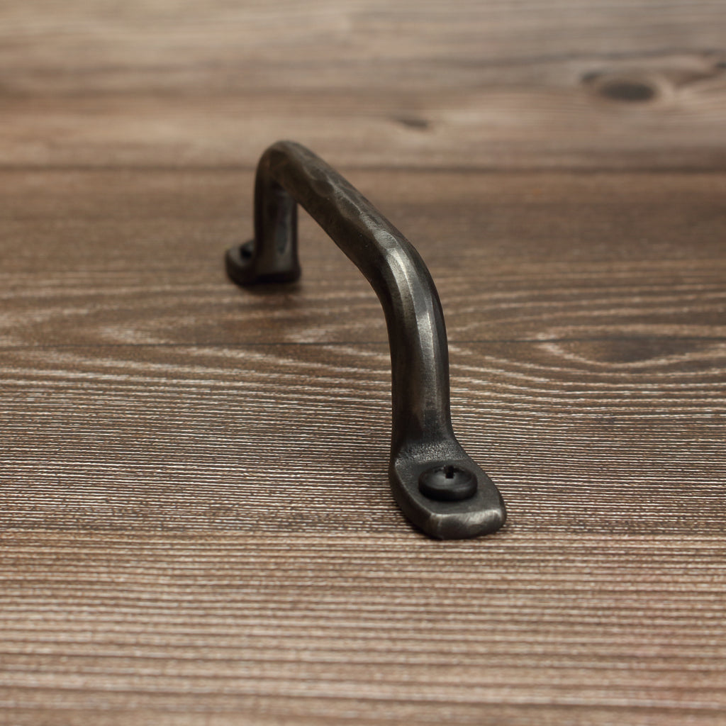 Hammered Round Foot Cabinet Pull - Brushed - Individual