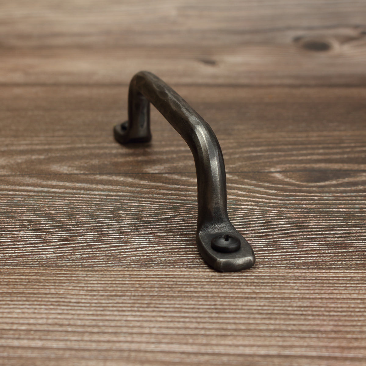 Hammered Round Foot Cabinet Pull - Brushed - Individual