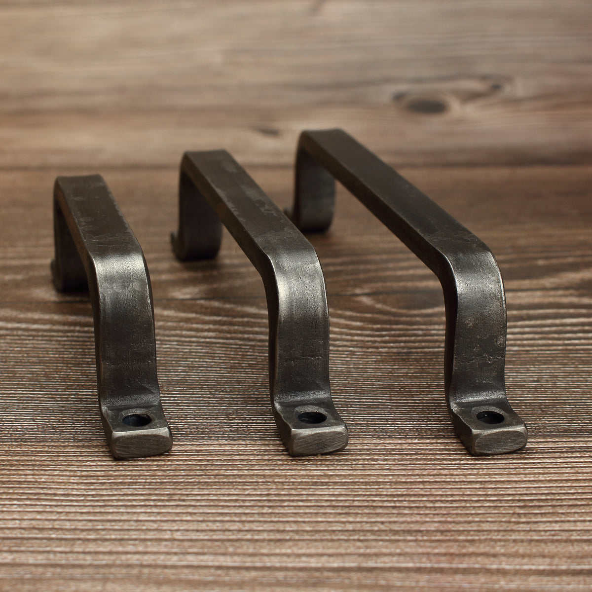 Barn Door Style Handle - 1/2" Wide - Brushed - Individual
