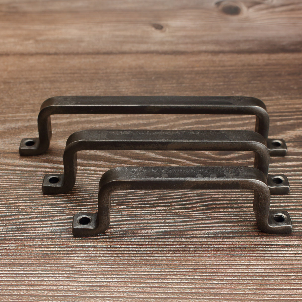 Barn Door Style Handle - 1/2" Wide - Brushed - Individual