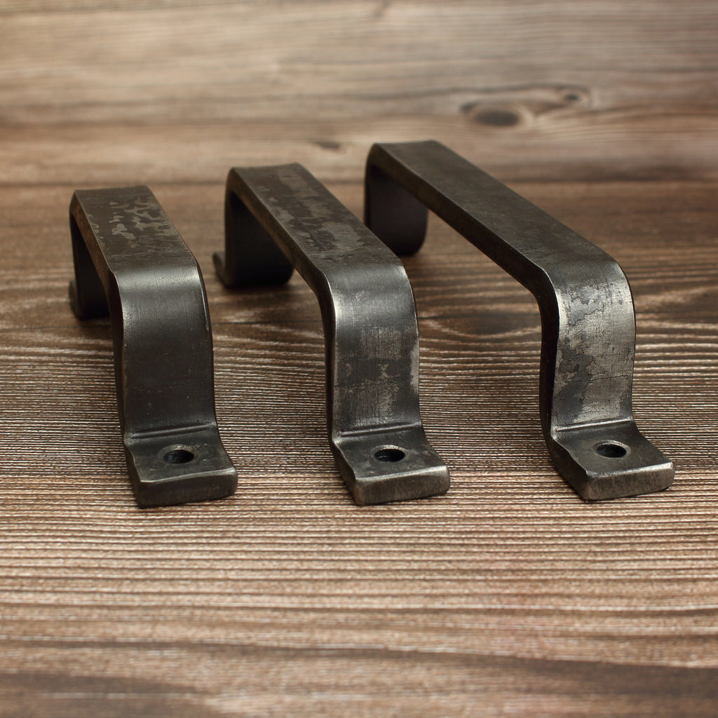 Barn Door Style Handle - 3/4" Wide - Brushed - Individual