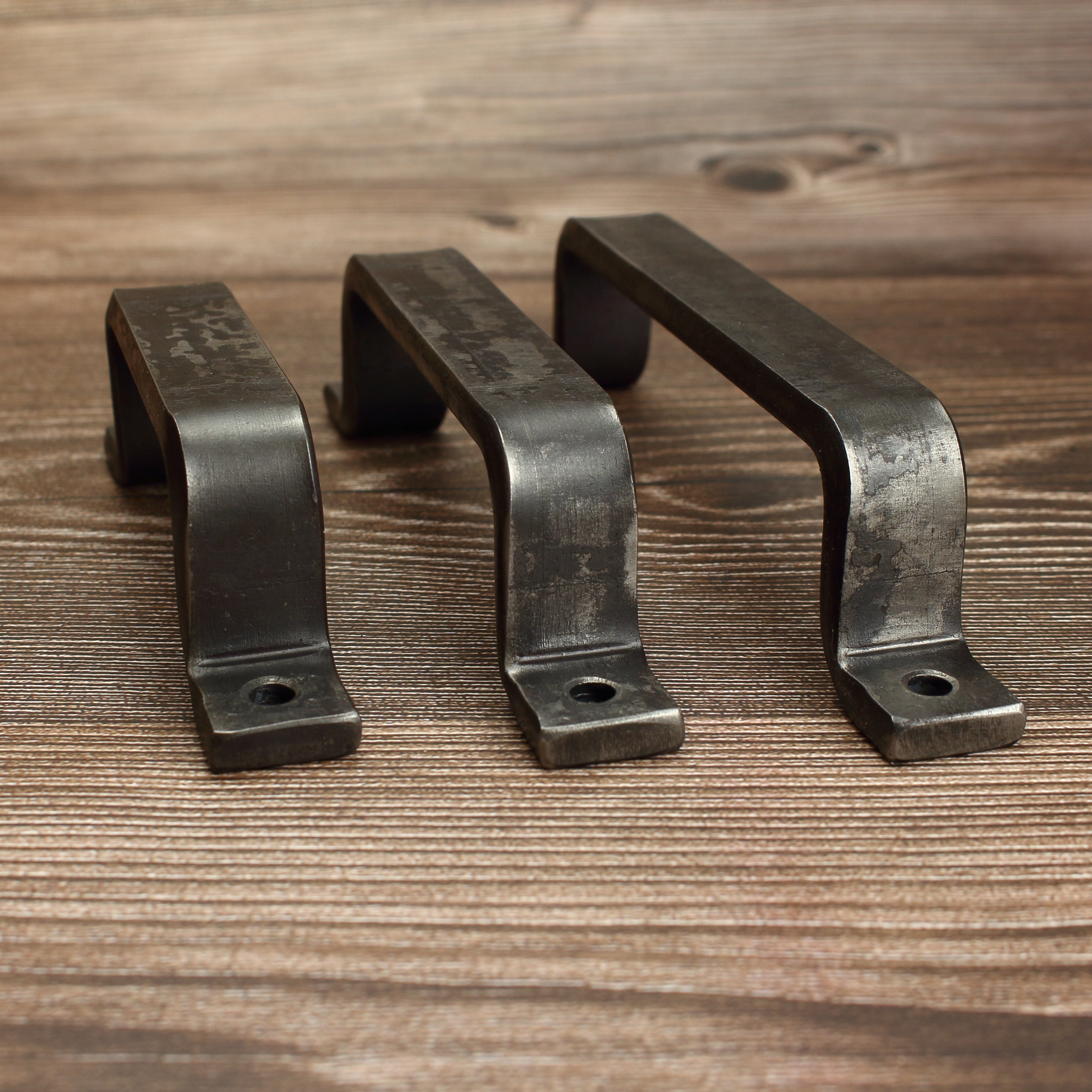 Barn Door Style Handle - 3/4" Wide - Brushed - Individual