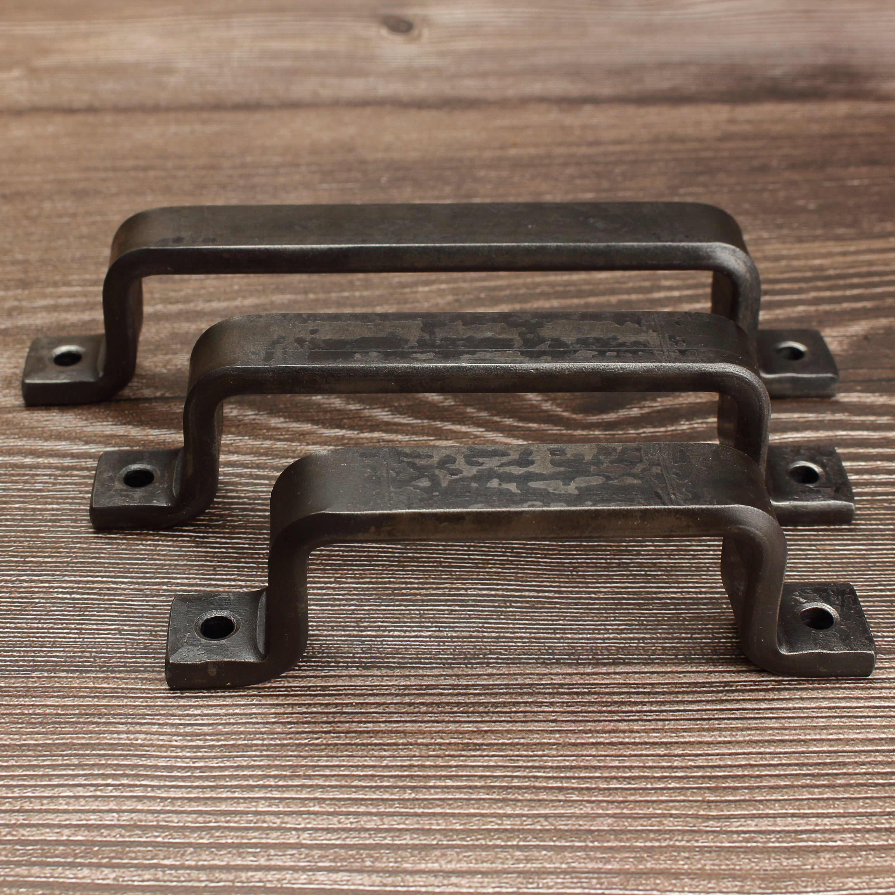 Barn Door Style Handle - 3/4" Wide - Brushed - Individual