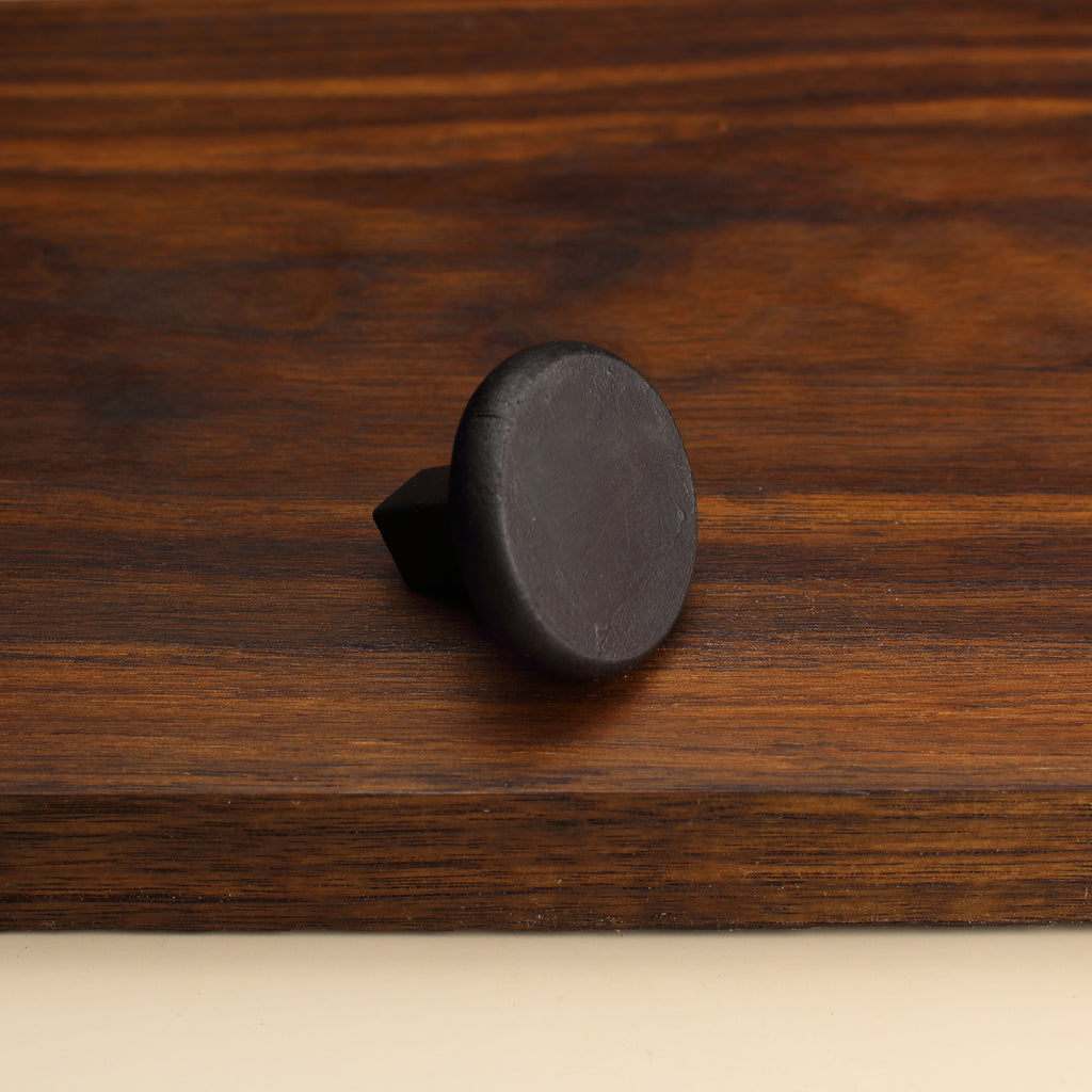 Minimalist Circular Knob - Blackened - Individual