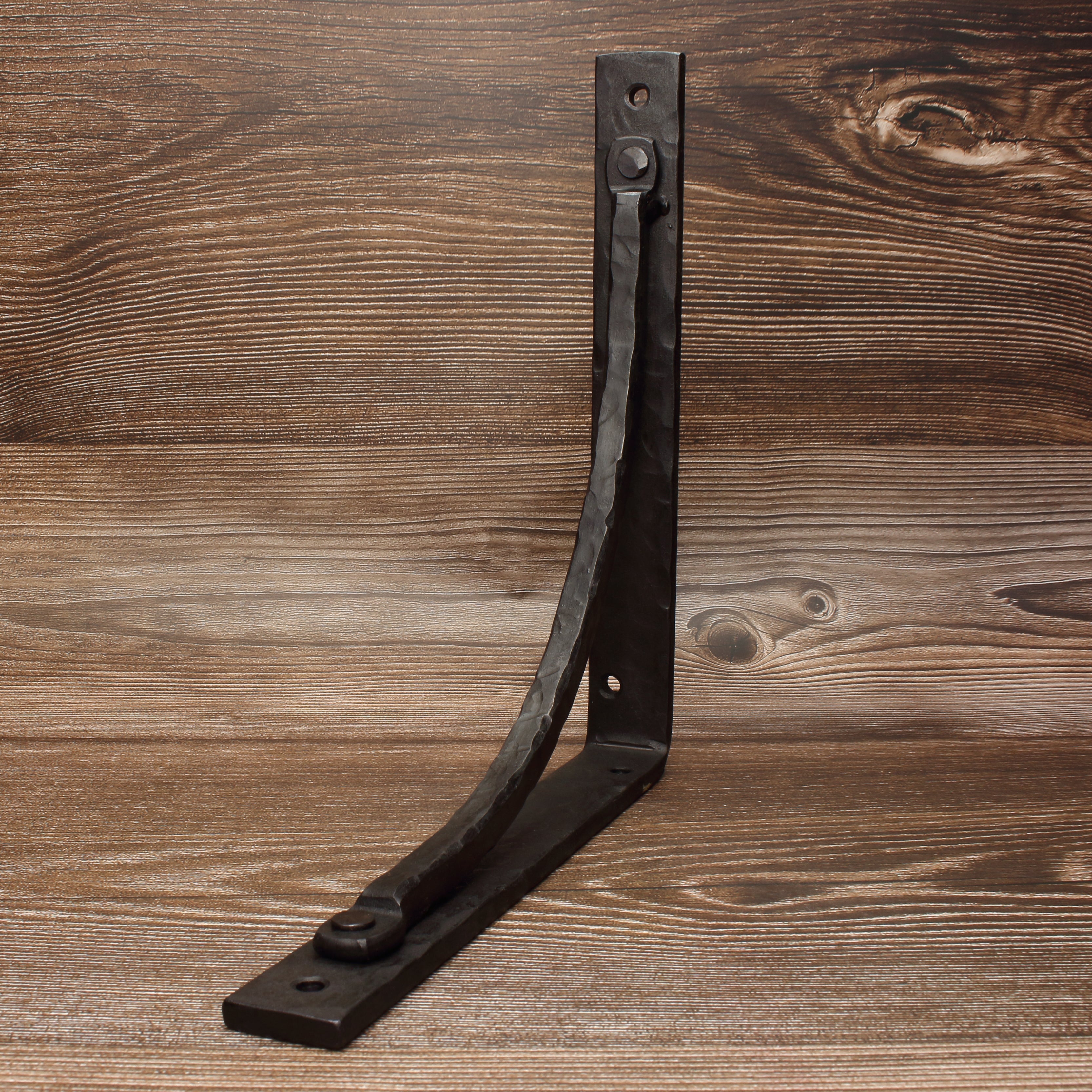 Hammered Arch Bracket - Blackened - Individual