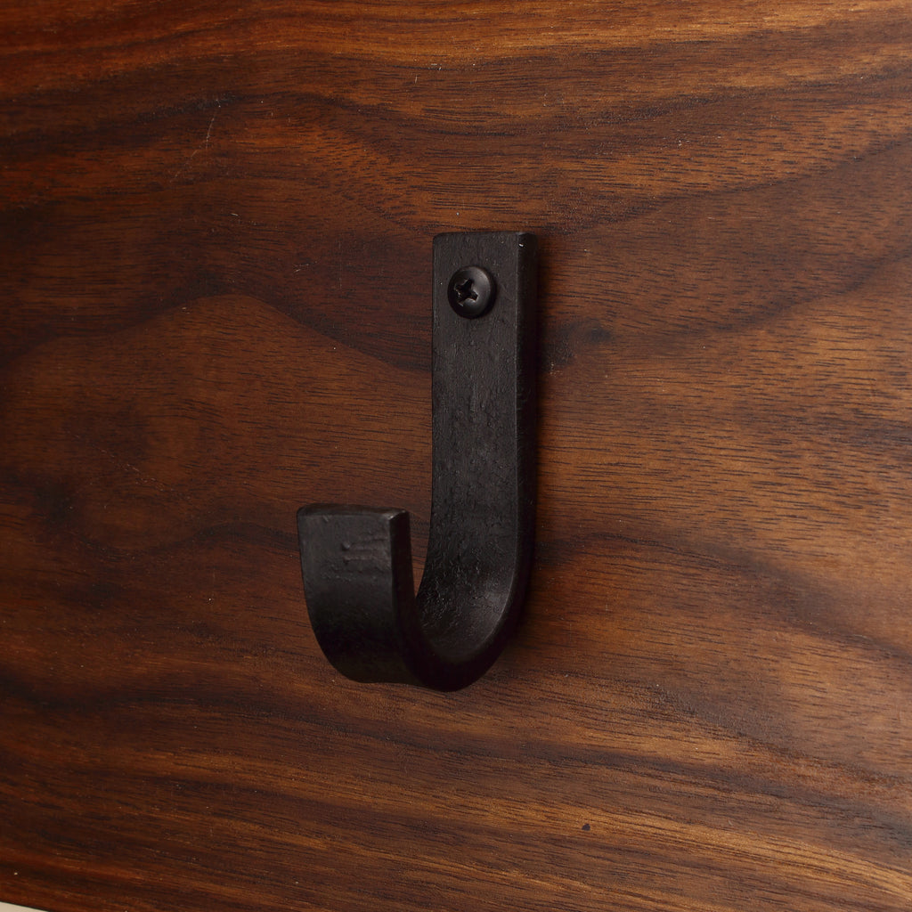 Flat Curved Hook - 3/4" Wide - Individual