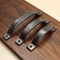 Curved Barn Door Style Cabinet Pull - 3/4" Wide - Brushed - Individual