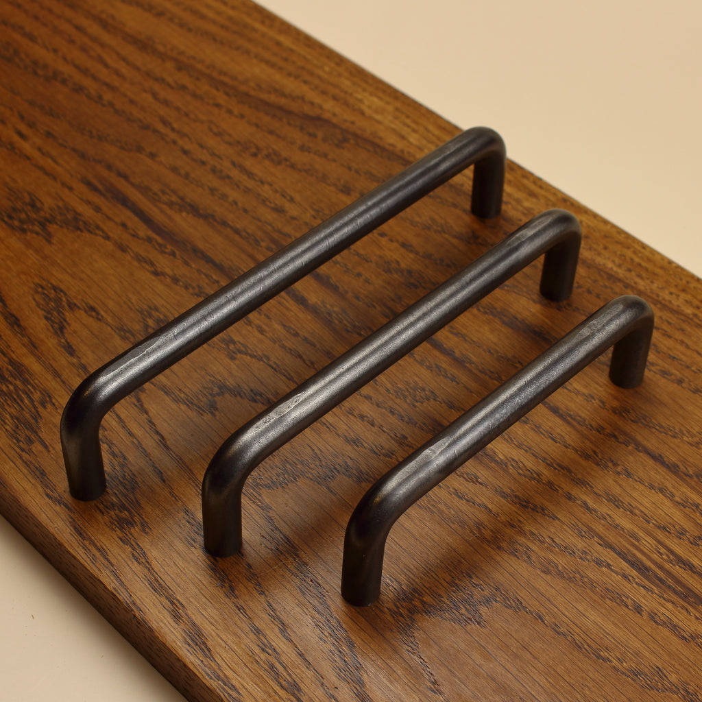 Round Threaded Cabinet Pull - Brushed - Individual