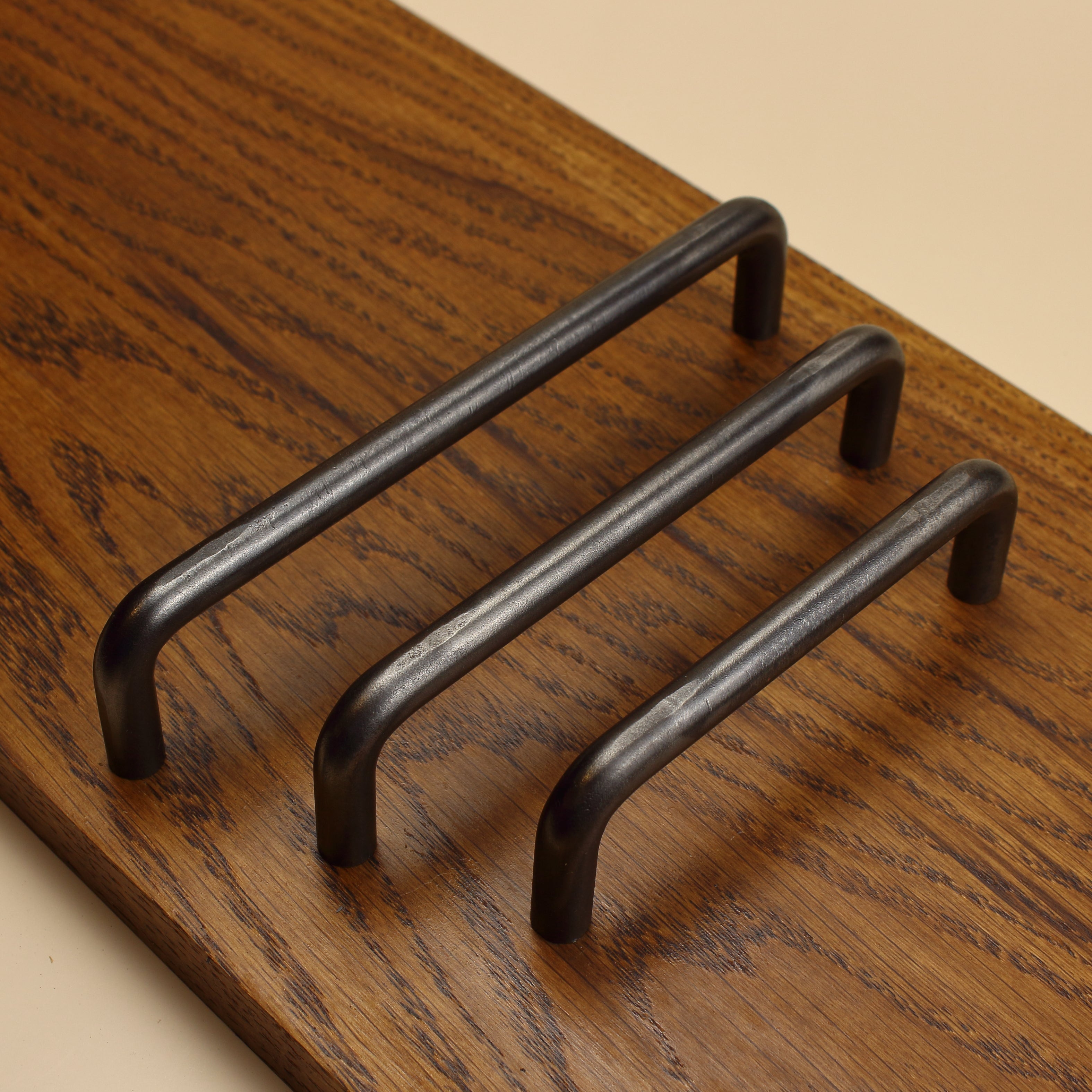 Round Threaded Cabinet Pull - Brushed - Individual