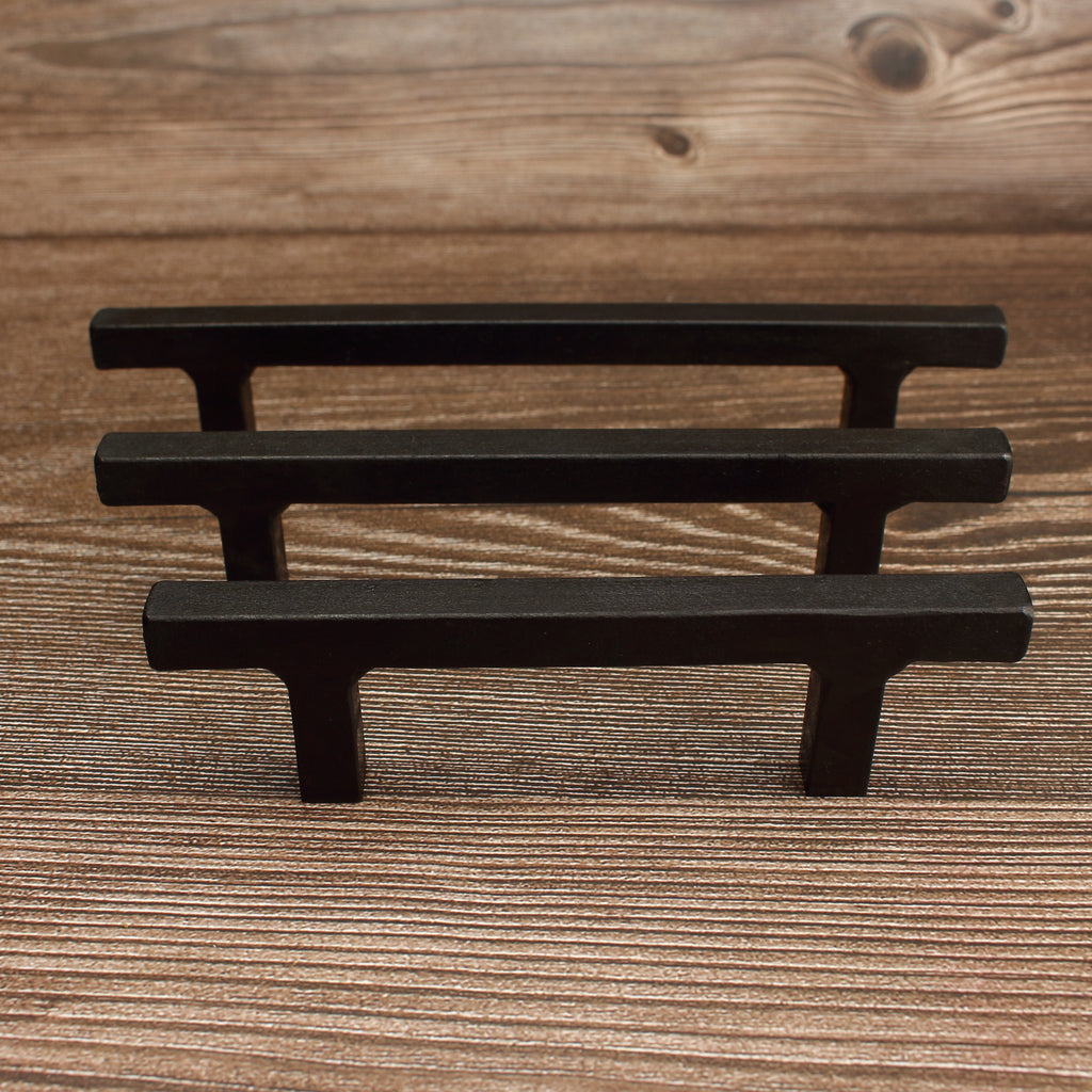 Square Stem Cabinet Pull - Blackened - Individual
