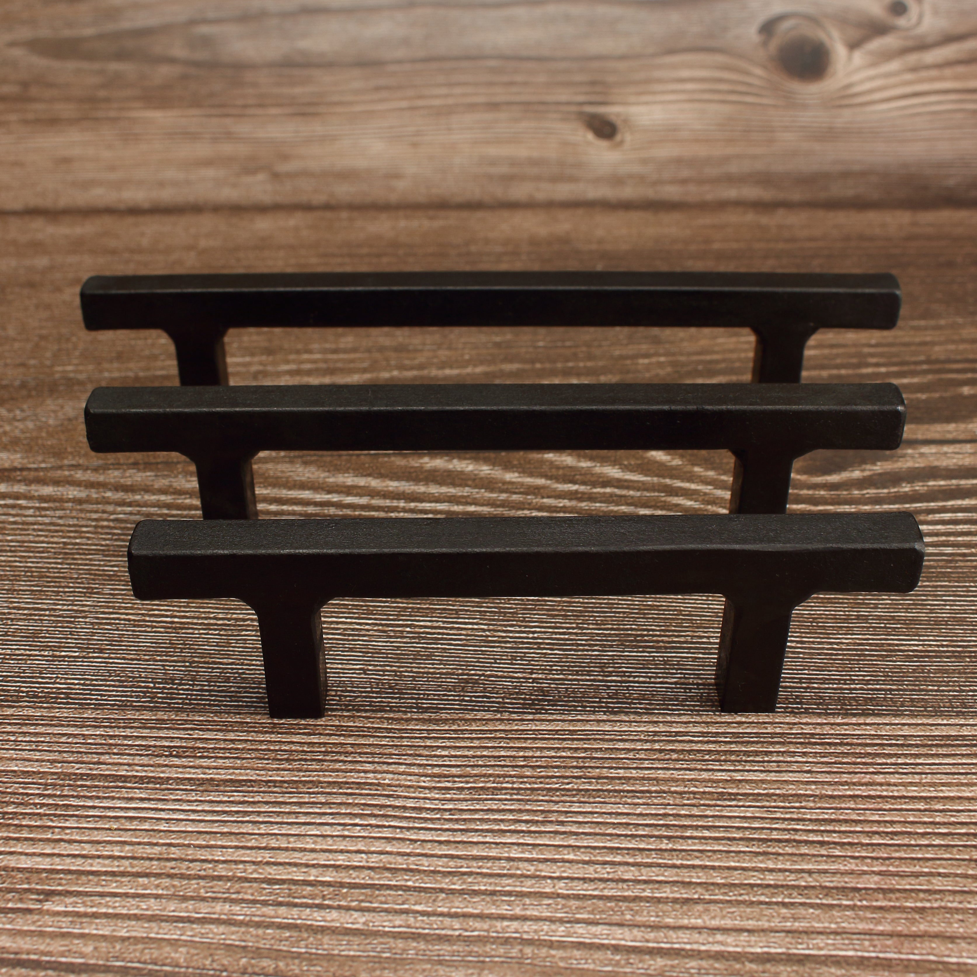 Square Stem Cabinet Pull - Blackened - Individual