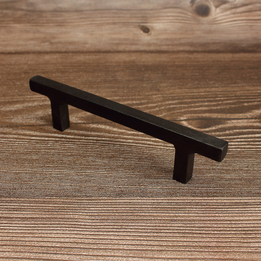 Square Stem Cabinet Pull - Blackened - Individual