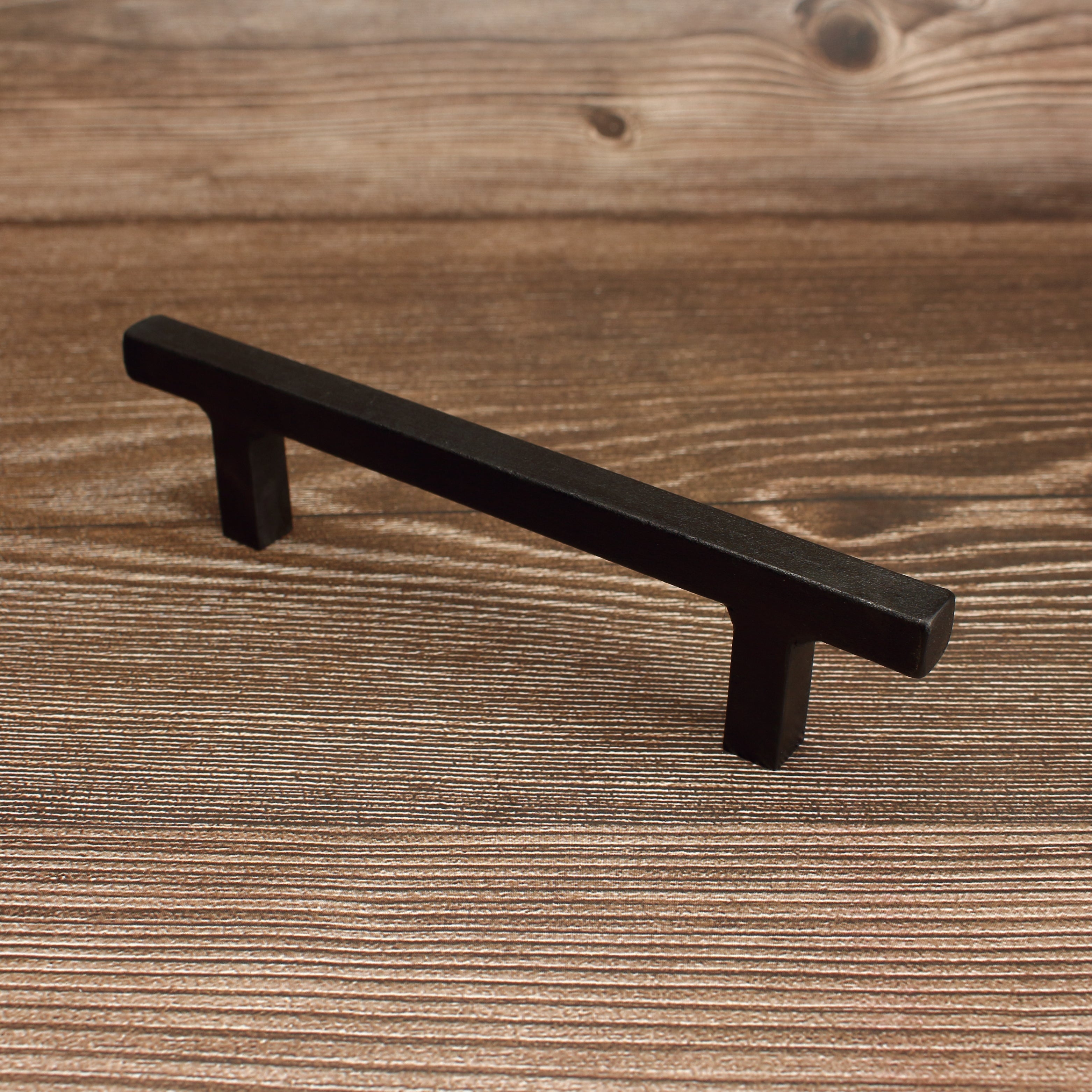 Square Stem Cabinet Pull - Blackened - Individual
