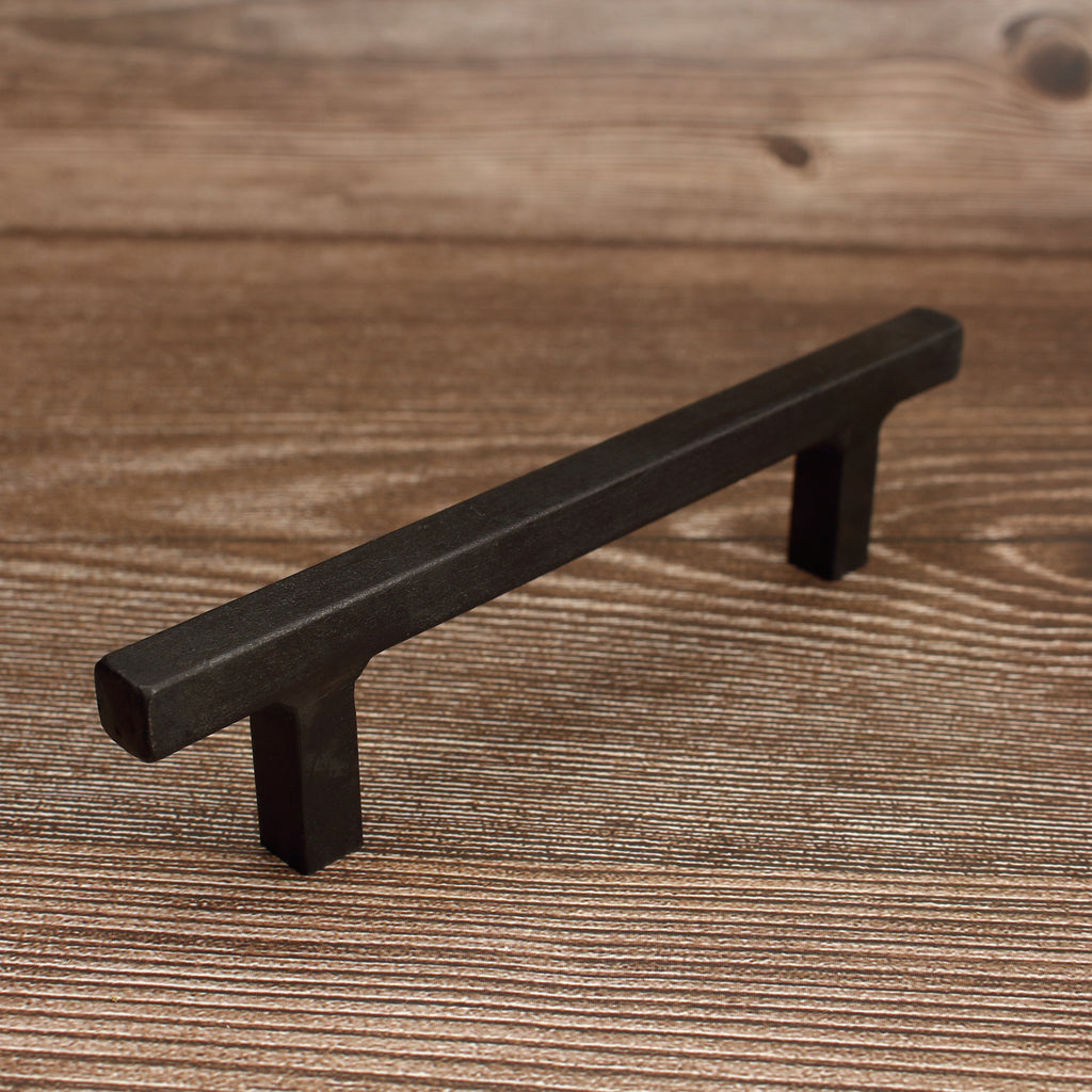 Square Stem Cabinet Pull - Blackened - Individual