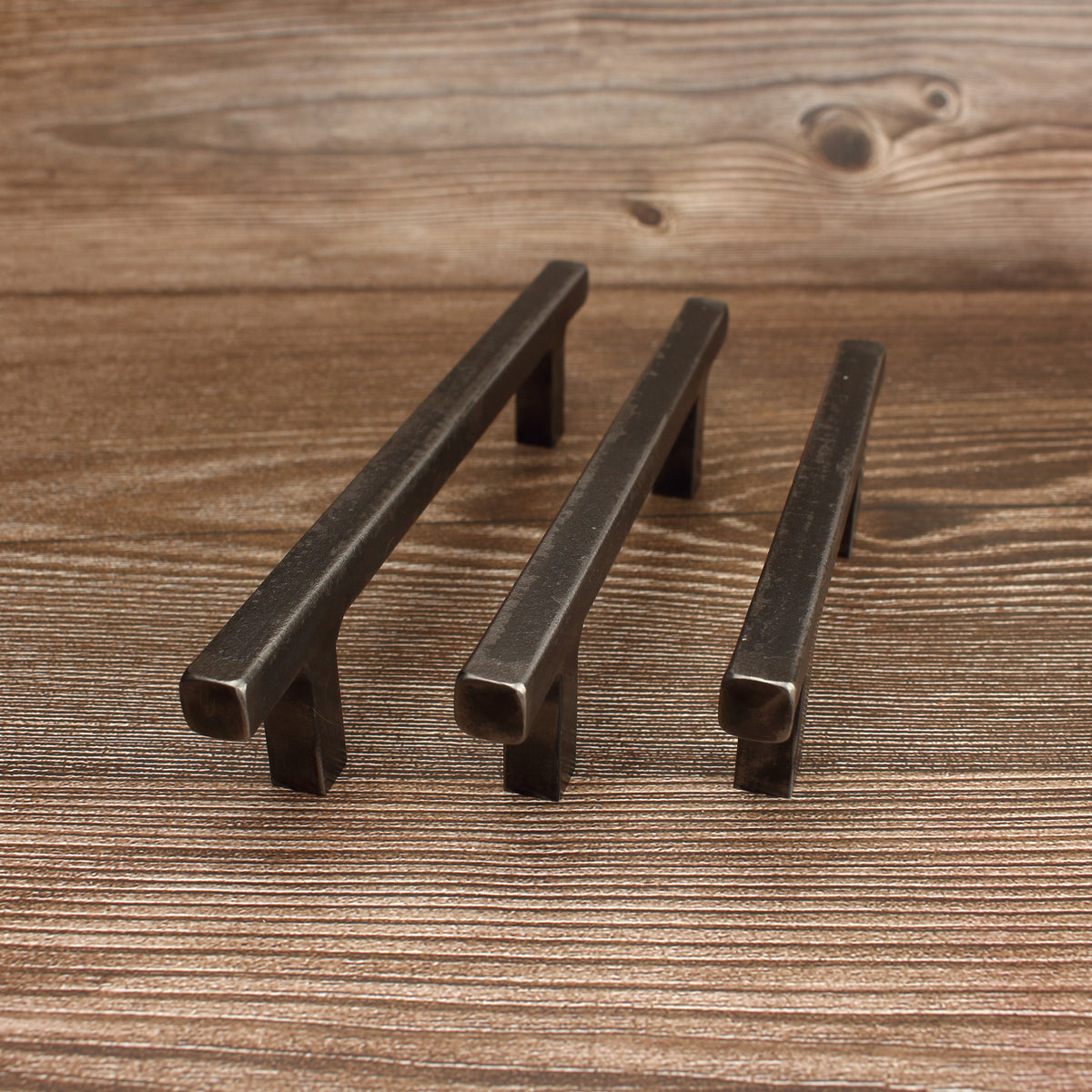 Square Stem Cabinet Pull - Brushed - Individual