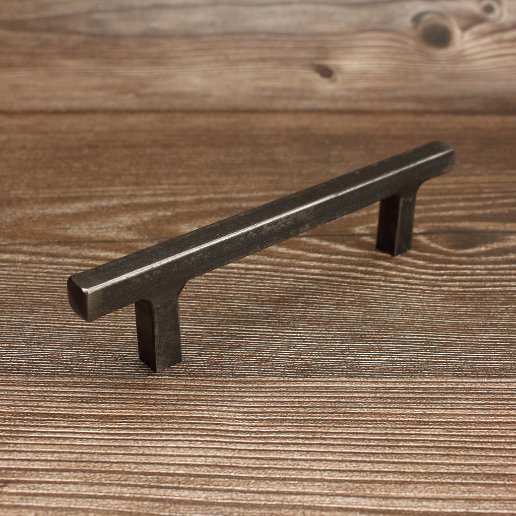 Square Stem Cabinet Pull - Brushed - Individual