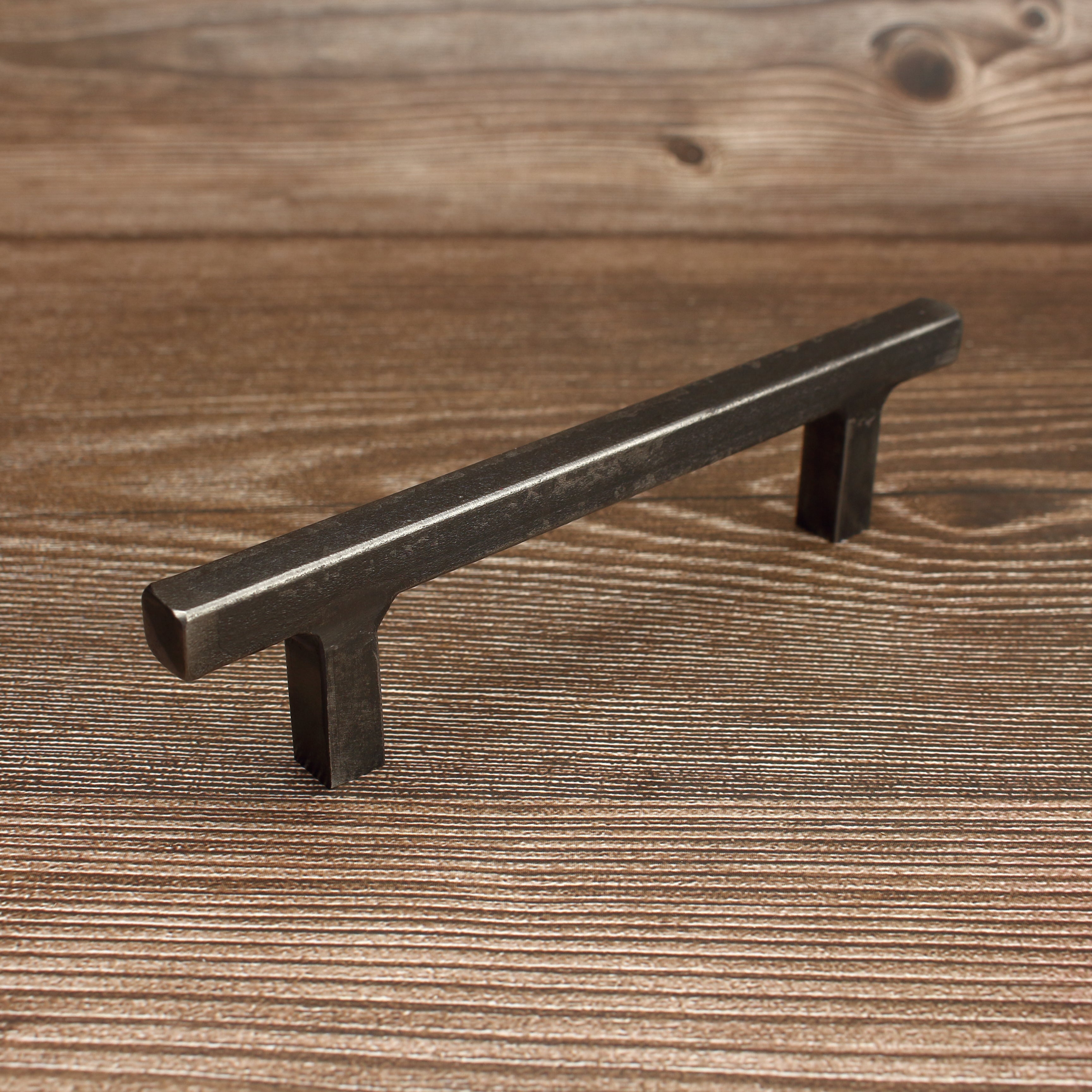 Square Stem Cabinet Pull - Brushed - Individual