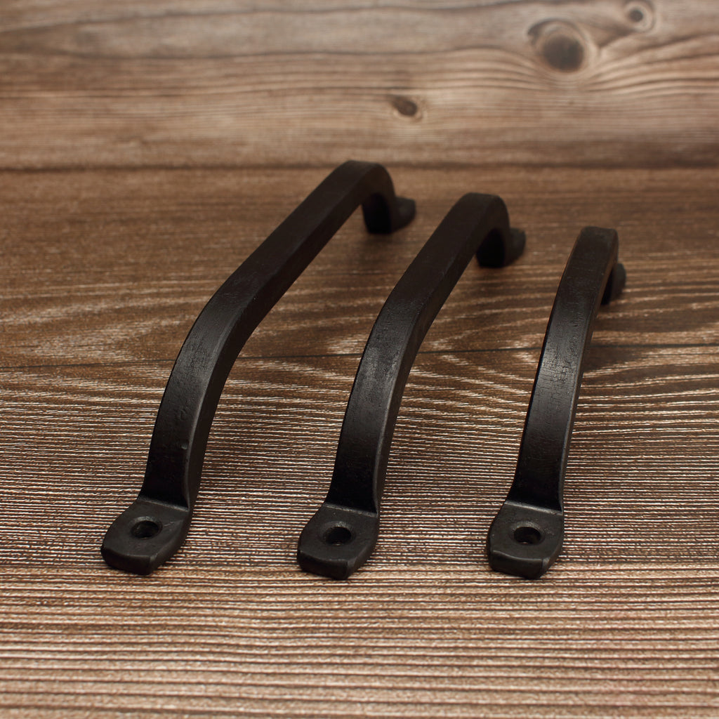 Square Arch Cabinet Pull - Blackened - Individual
