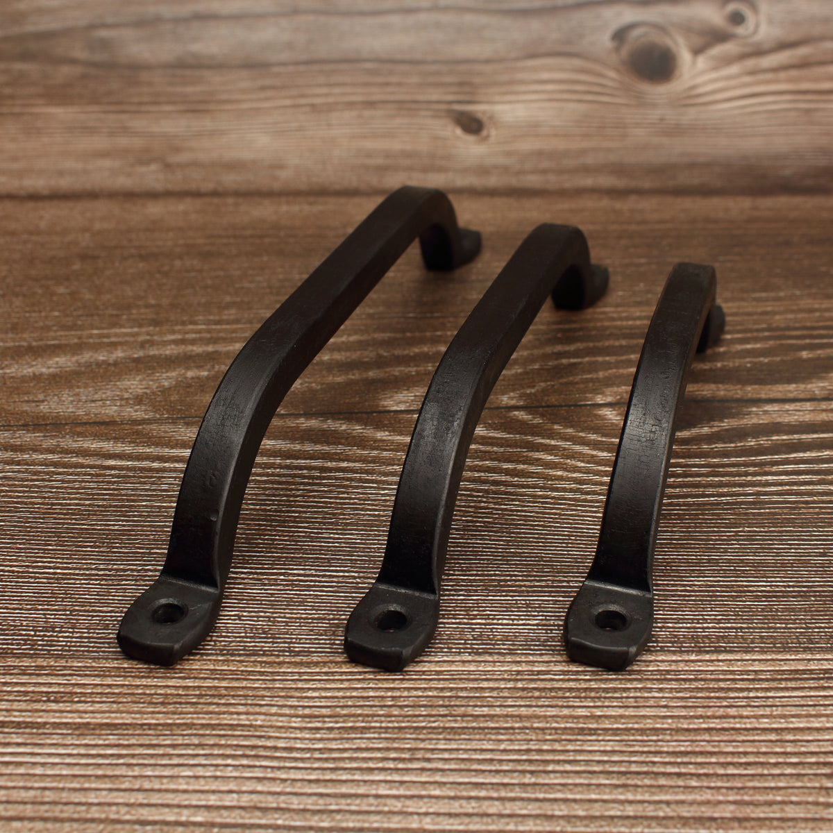 Square Arch Cabinet Pull - Blackened - Individual