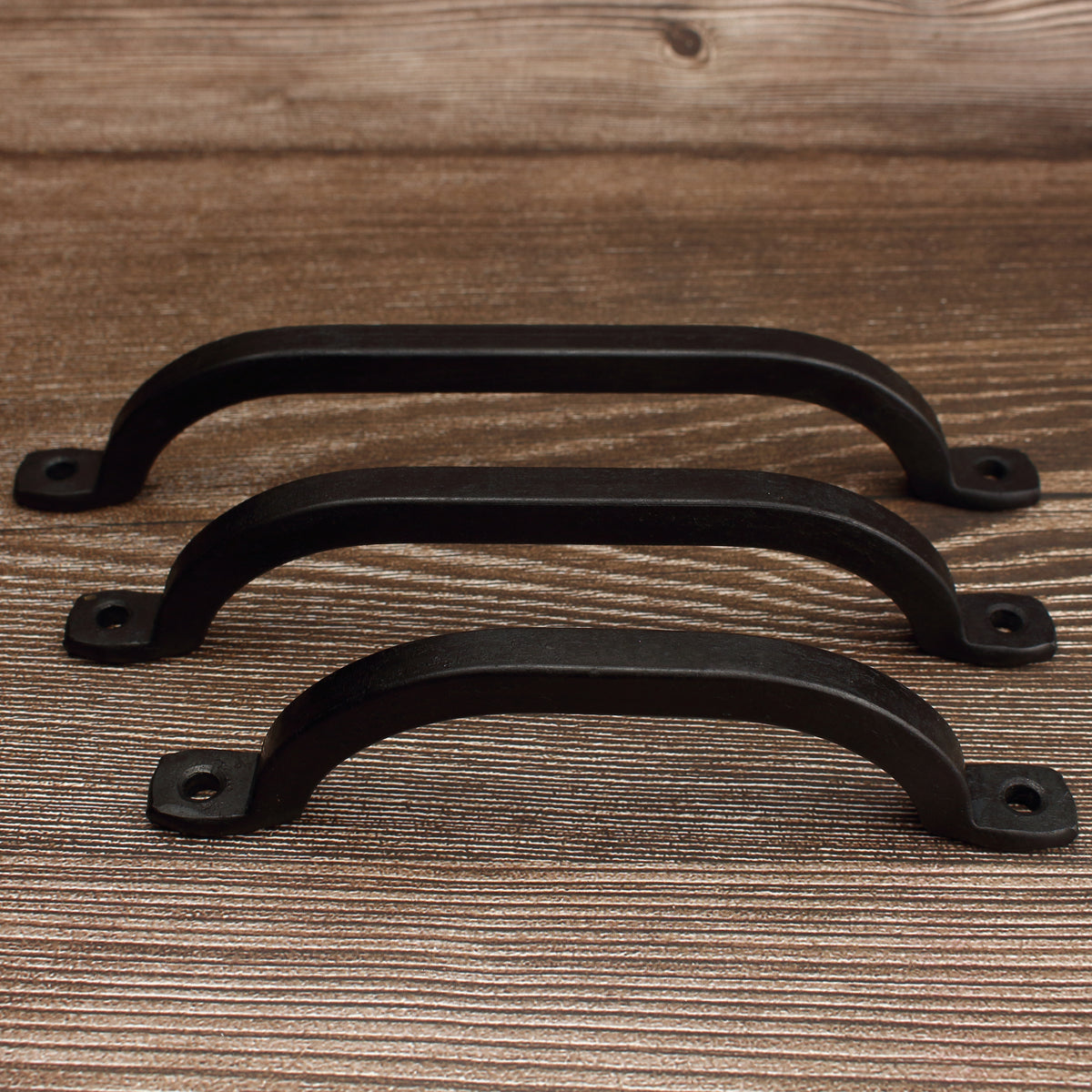 Square Arch Cabinet Pull - Blackened - Individual