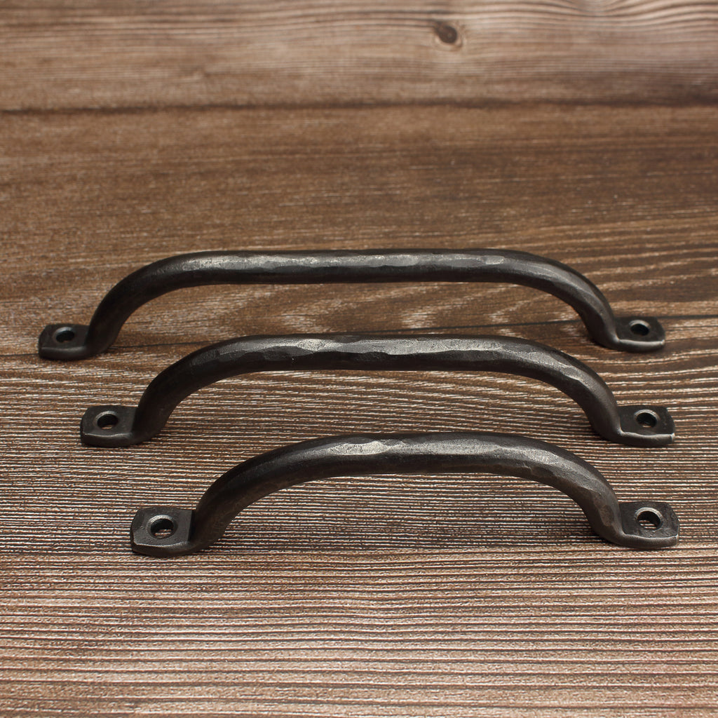 Hammered Round Arch Cabinet Pull - Brushed - Individual
