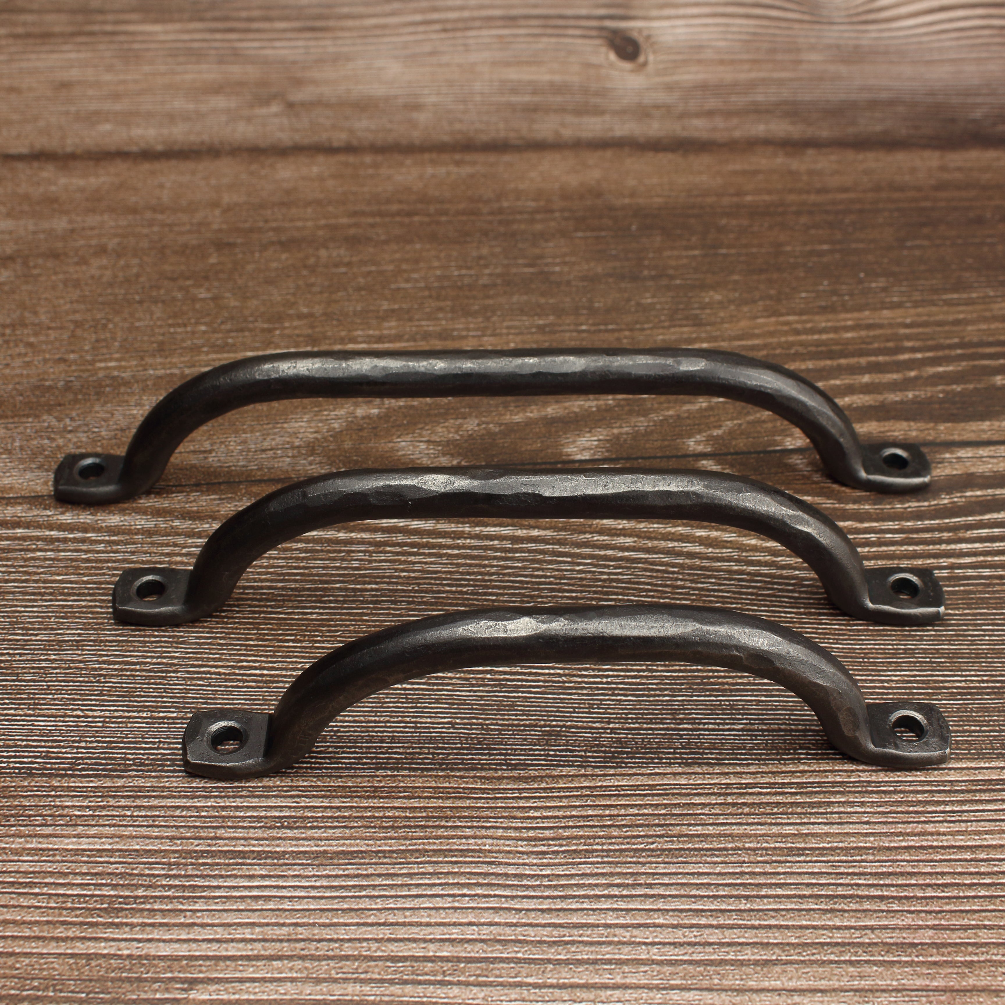 Hammered Round Arch Cabinet Pull - Brushed - Individual