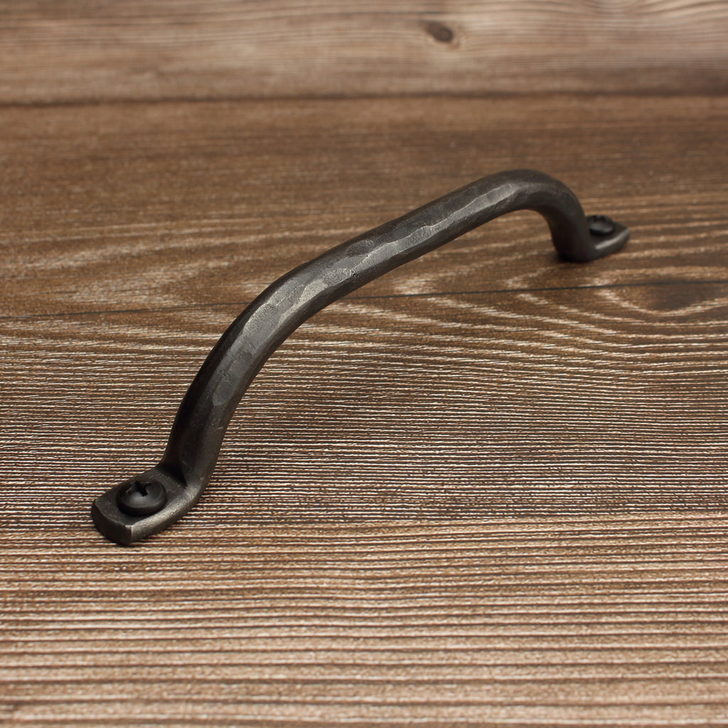 Hammered Round Arch Cabinet Pull - Brushed - Individual