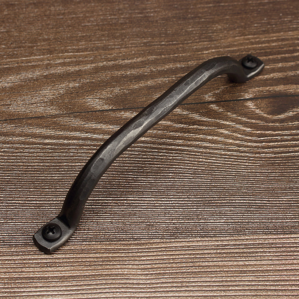 Hammered Round Arch Cabinet Pull - Brushed - Individual