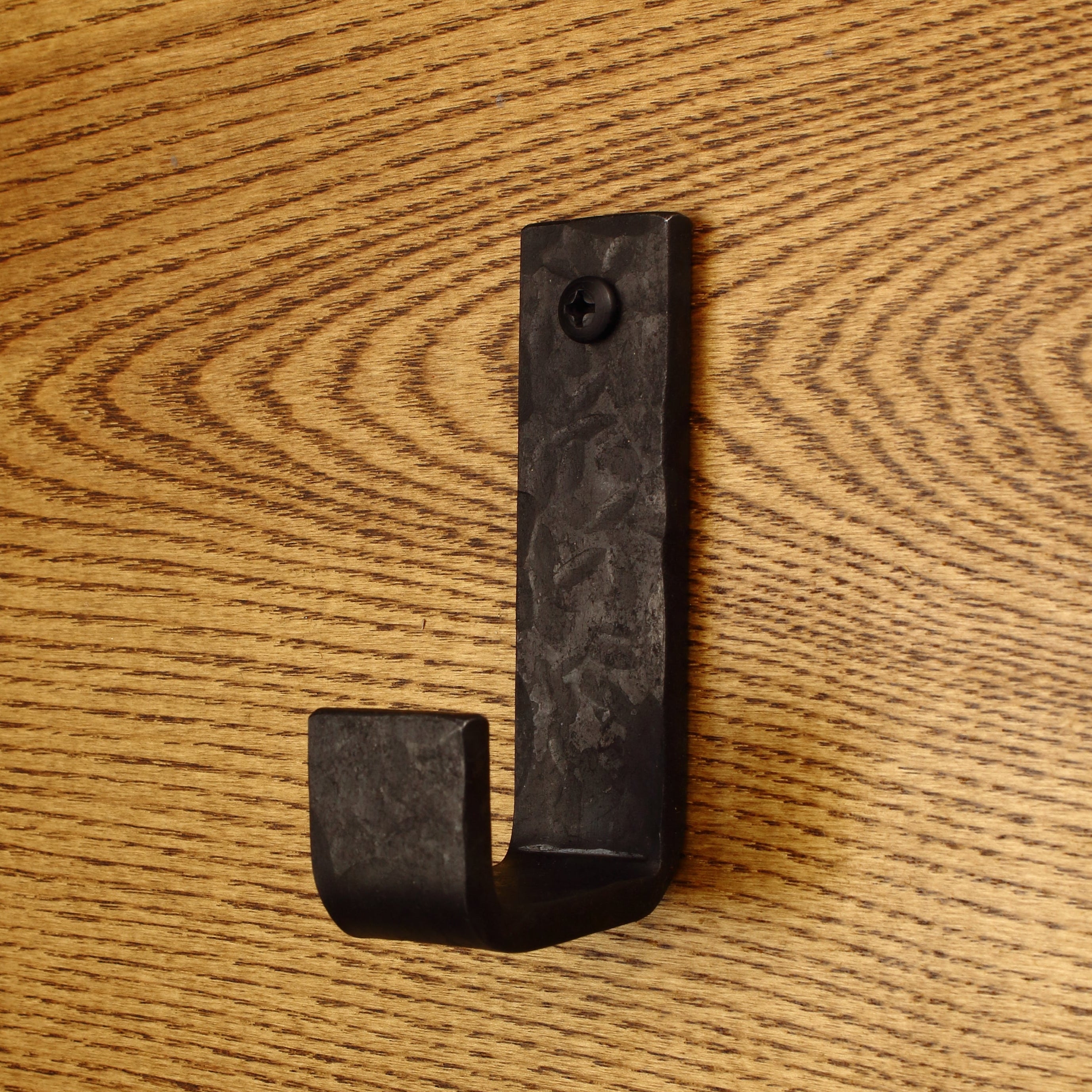 Hammered Flat Bent Hook - 1" Wide - Individual