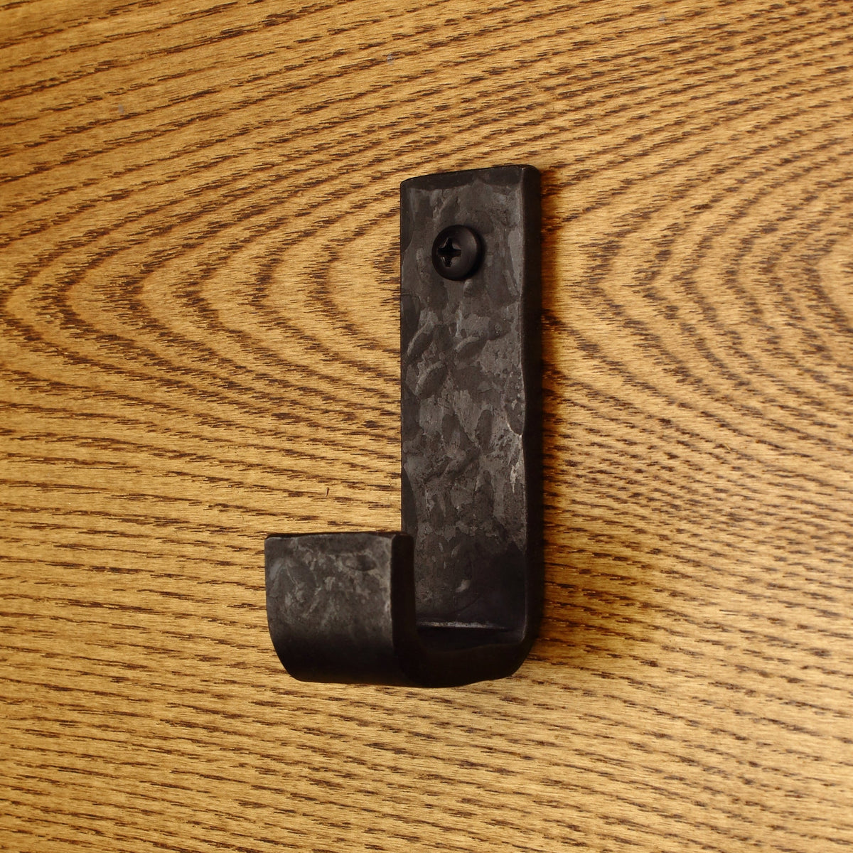 Hammered Flat Bent Hook - 1" Wide - Individual