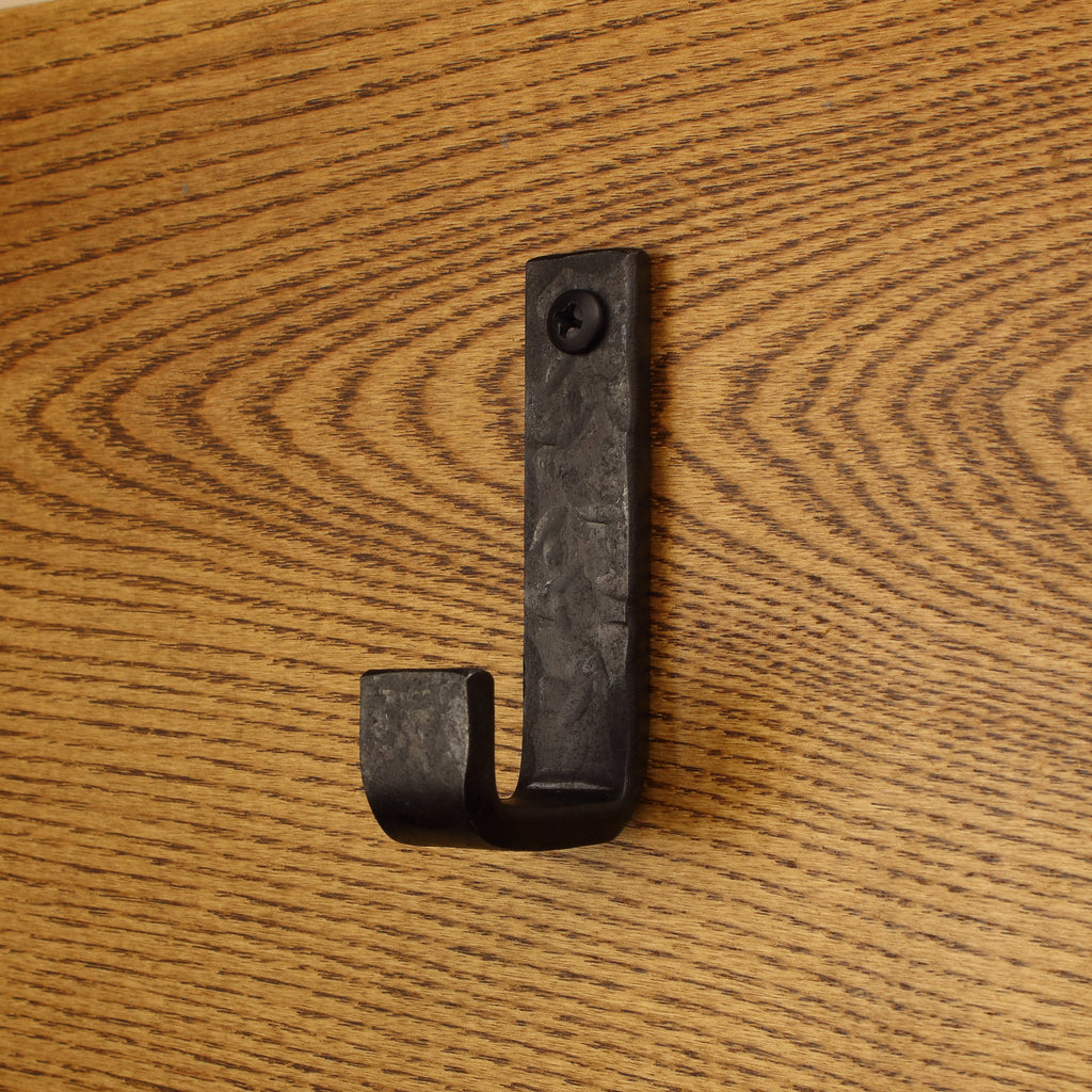 Hammered Flat Bent Hook - 3/4" Wide - Individual