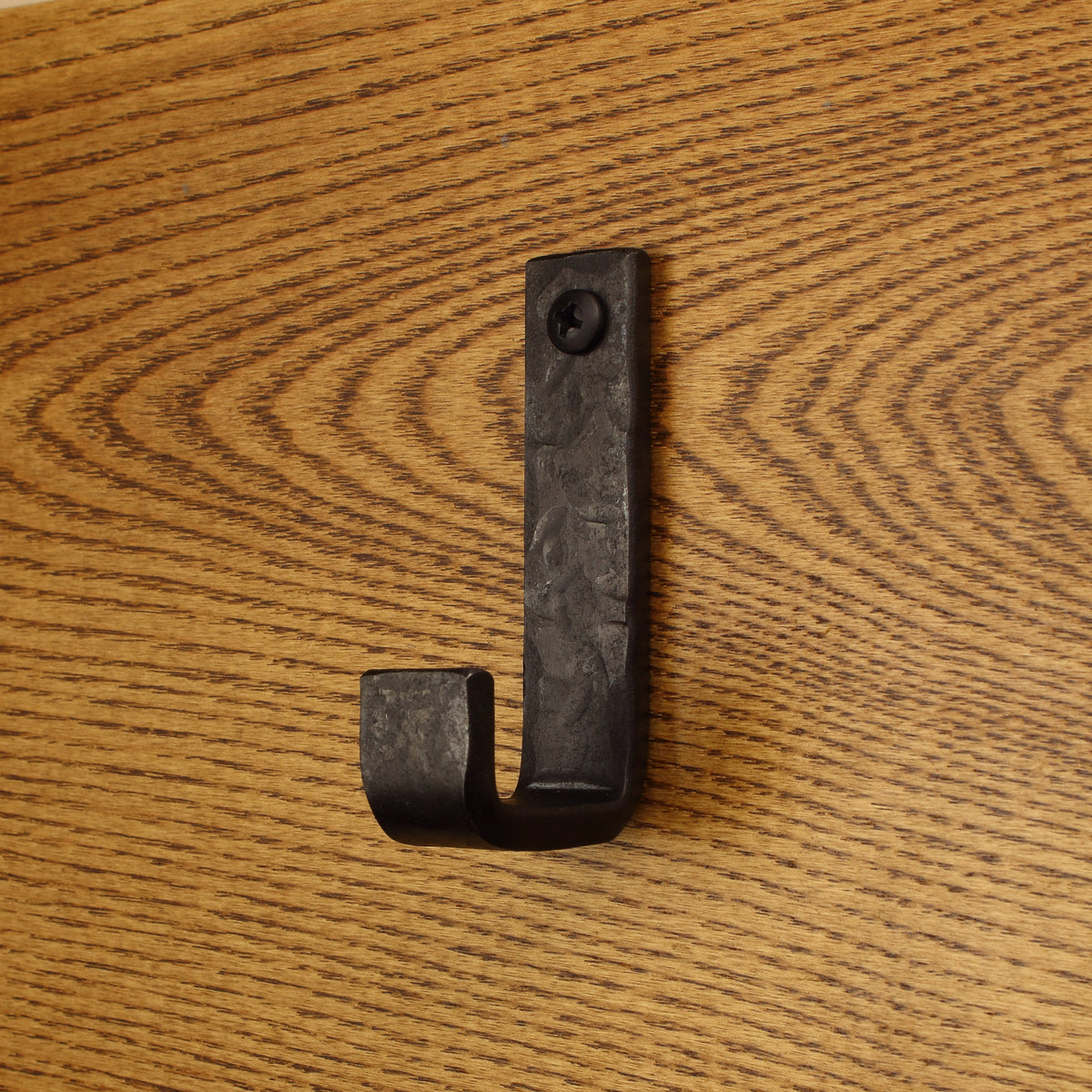 Hammered Flat Bent Hook - 3/4" Wide - Individual