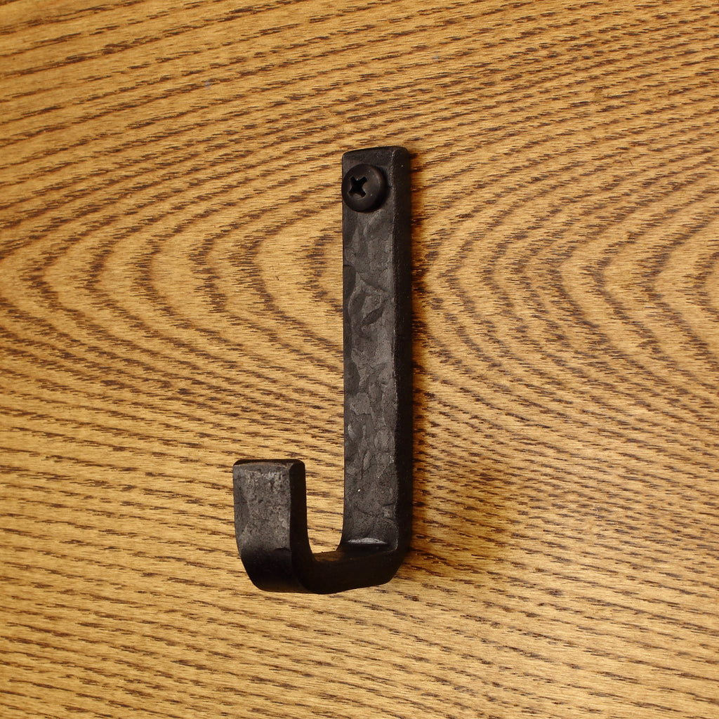 Hammered Flat Bent Hook - 1/2" Wide - Individual