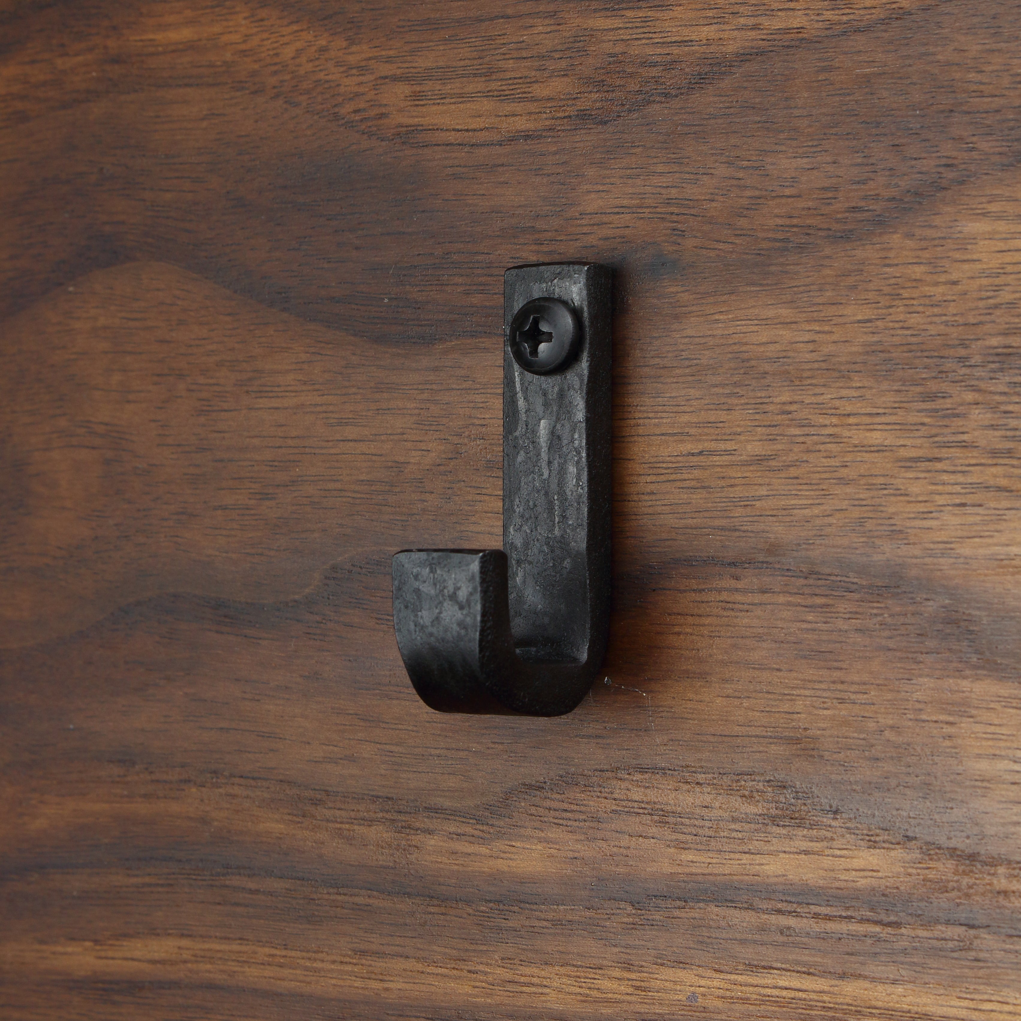Hammered Flat Bent Hook - 1/2" Wide - Individual