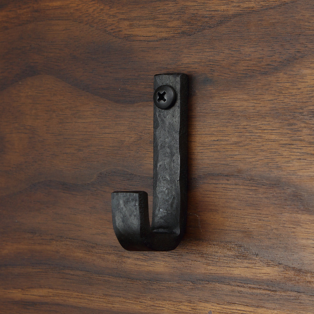 Hammered Flat Bent Hook - 1/2" Wide - Individual