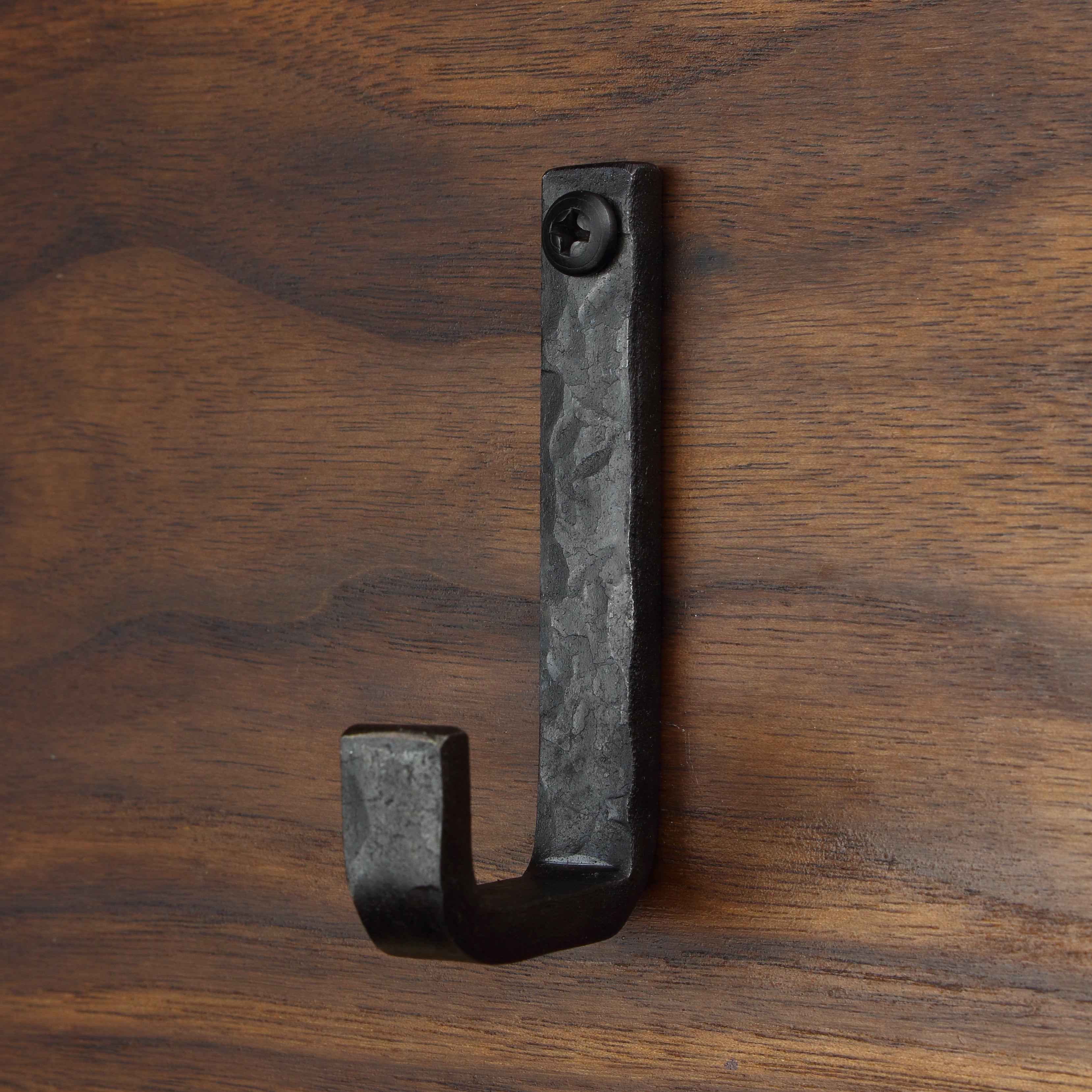 Hammered Flat Bent Hook - 1/2" Wide - Individual