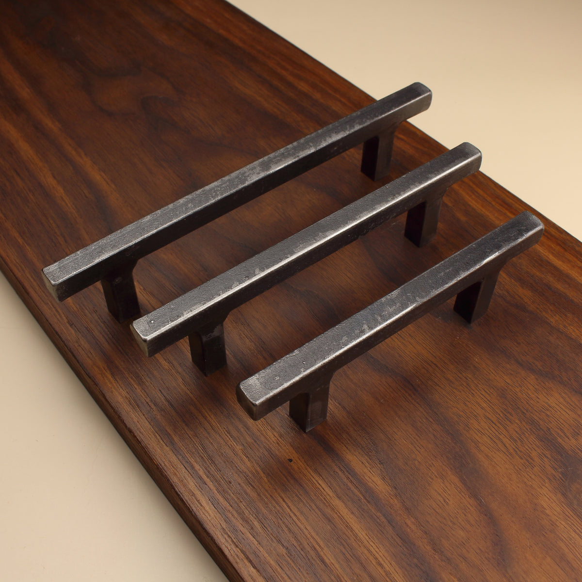 Square Stem Cabinet Pull - Brushed - Individual