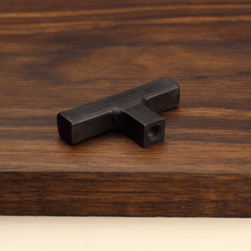 Square Tee Knob - Blackened - Individual
