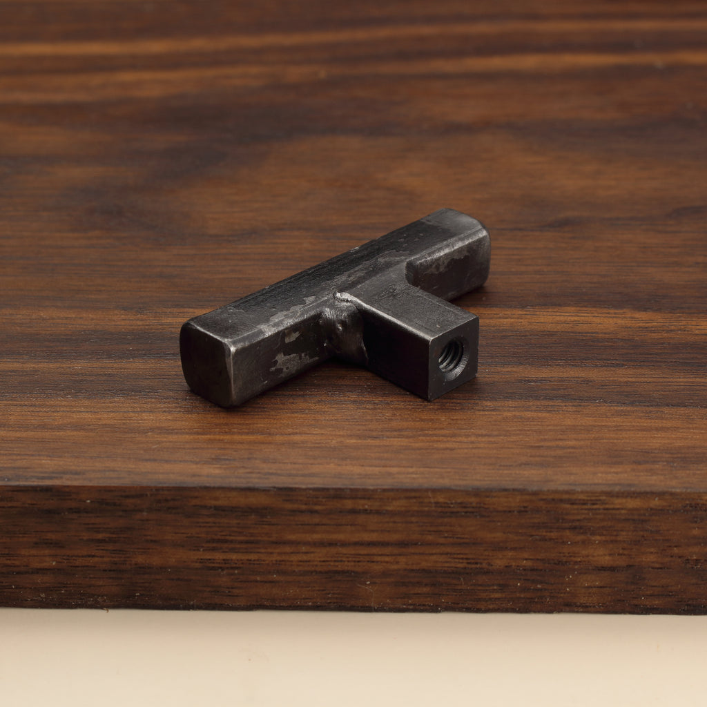 Square Tee Knob - Brushed - Individual
