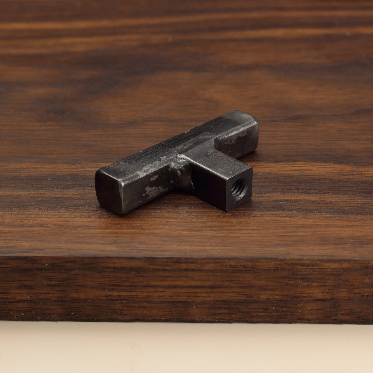Square Tee Knob - Brushed - Individual